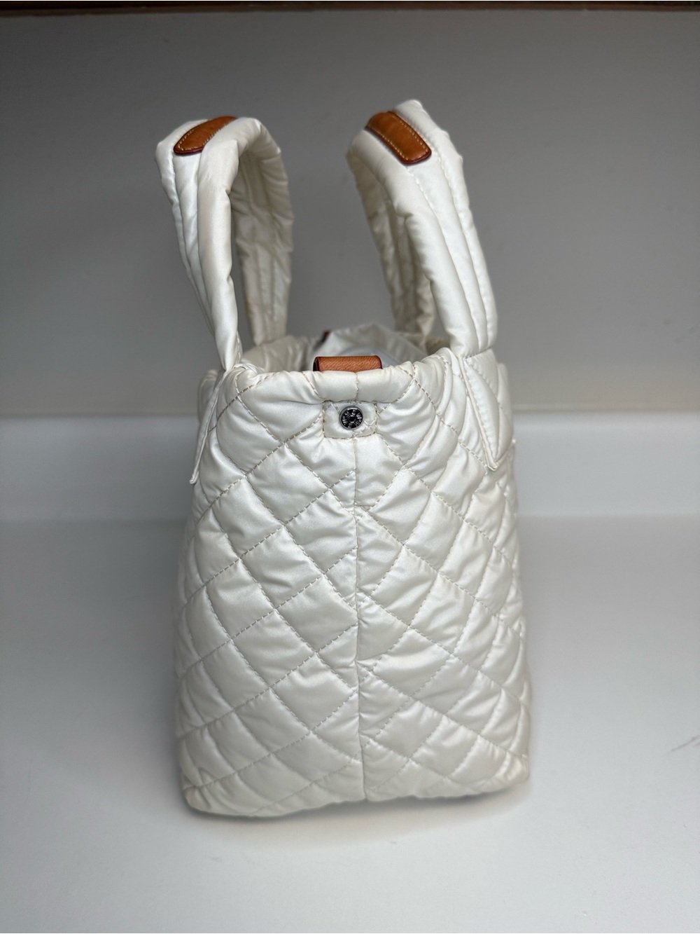 MZ Wallace Mini Metro Tote Deluxe Pearl no strap - Picture 6 of 15